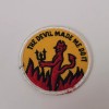 Unbranded Vtg The Devil Made Me Do It Flames Embroidered