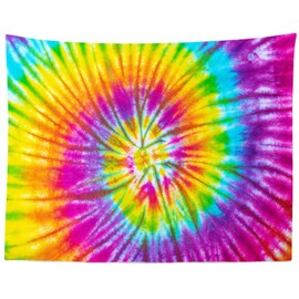 BELECO Tie Dye Tapestry Rainbow Tapestry Watercolor Spiral Tie Dye Decor 60's Party Decorations Aesthetic Hippie Tapestries for Bedroom Living Room Dorm Decor Fabric Wall Hanging 106x70 Inch