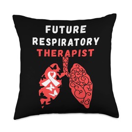 Respiratory Therapist Lung Therapy Specialist Respiratory Future Therapist Butterfly Lung Doctor Throw Pillow, 18x18, Multicolor