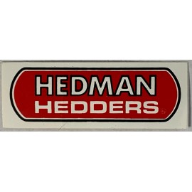 HEDMAN HEDDERS SMALL VINTAGE DECAL STICKER. Peel and Stick