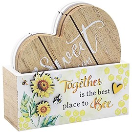 Bee Happy Wooden Coasters Set of 4