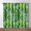 Jekeno Banana Leaf Blackout Curtains - Room Darkening Window Drapes