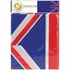 SHATCHI 137cm x 180cm Union Jack Plastic Deluxe Tablecover Street