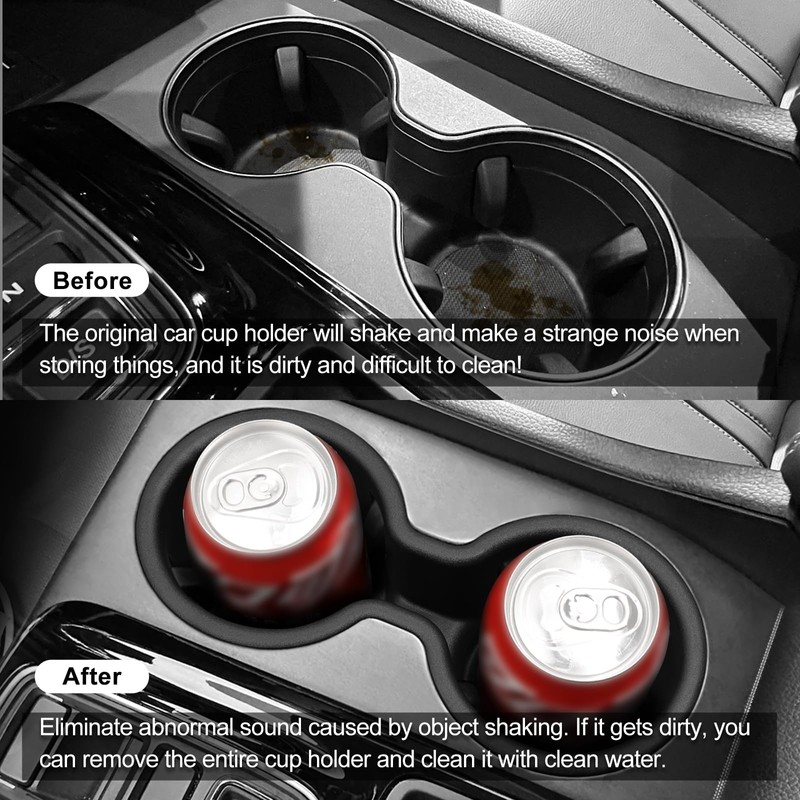 smabee Center Console Cup Holder Insert for Honda Pilot 2023-2026/