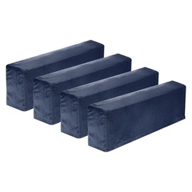 uxcell 4Pcs Stretch Armrest Covers, Polyester Soft Armchair Slipcovers Couch Recliner Arm Cover for Chair Sofa Protector, Blue