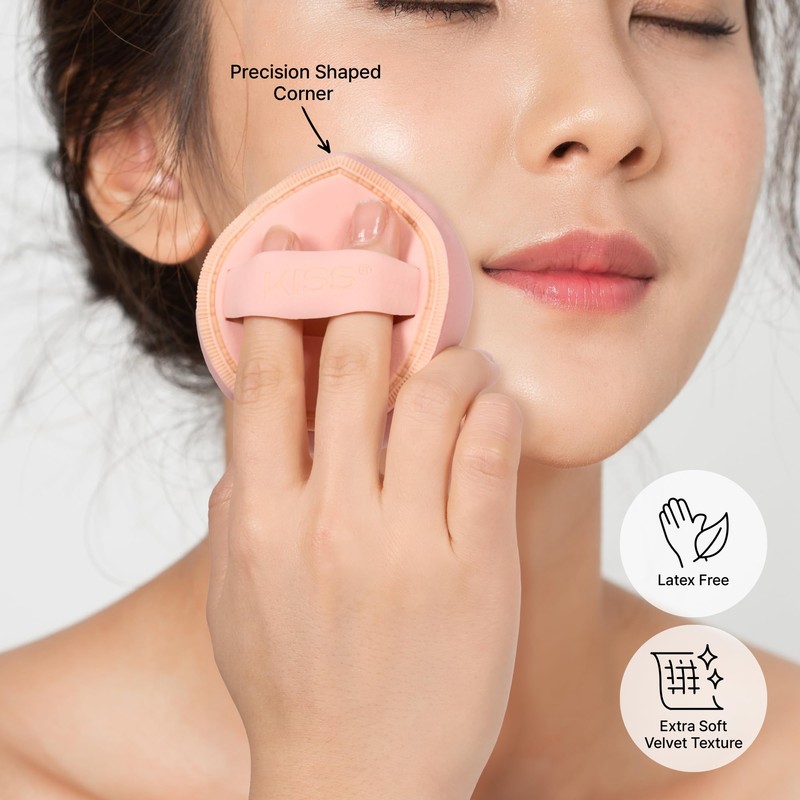 Kiss New York 2 Pcs Fingerblend Cloud Makeup Sponge Set