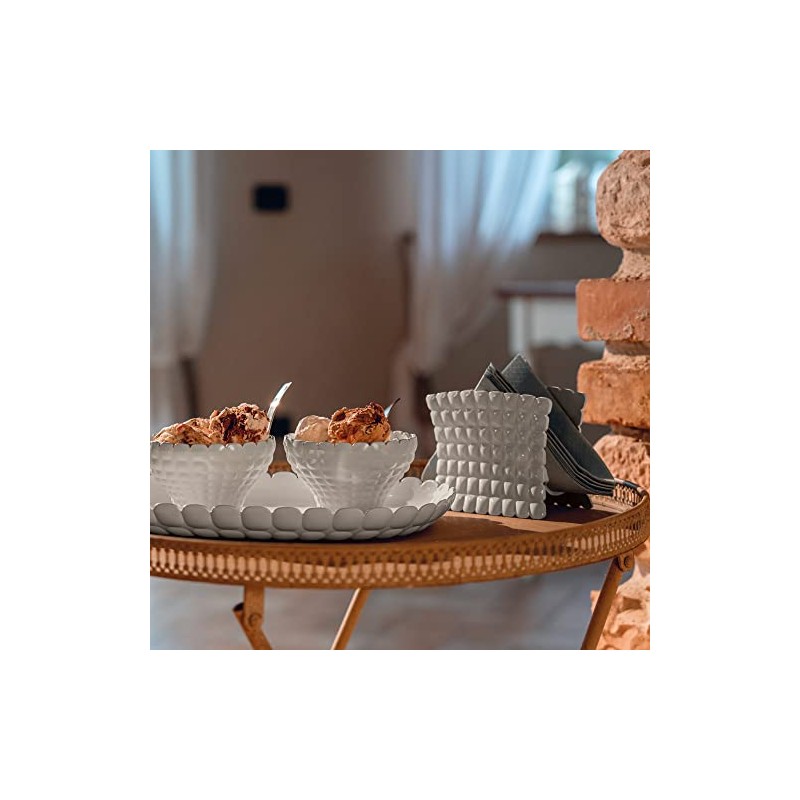 Guzzini - Tiffany Napkin Holder - Dove Grey, 15.2 x