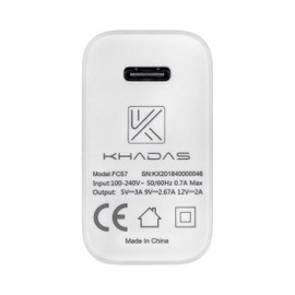 Khadas USB-C 24W EU Adapter - Compatible with Edge, Edge-V, VIM3, VIM4, Tone2 Pro, Tone1