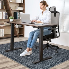 Anidaroel 48"x60" Home Office Chair Mat for Hardwood Floor, Desk Mat for Chair, Ant-Slip Computer Chair Mats for Rolling Chair, Office Floor Mat, Low Pile Carpet Floor Mat, Non Curling Chair Mats