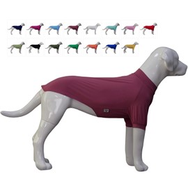 LoveLongLong Spring Summer Cooling Dog T-Shirt with UV Protection and Moisture-Wicking Fabric Blank Color Taro Purple XL
