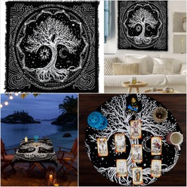 Indian Consigners Altar Cloth Witchraft Tablecloth Alter Square Table Cover Spiritual Spell Tarot Spread