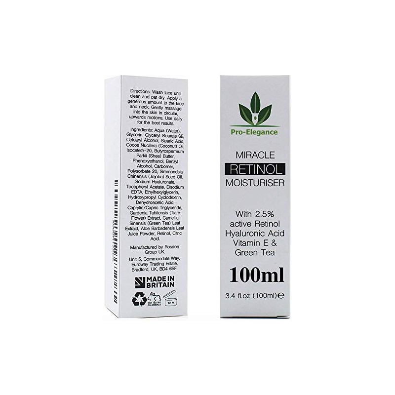 Retinol Moisturiser cream 2.5% 100ML For Day & Night with