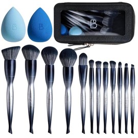 BS MALL 프로페셔널 메이크업 브러시와 파운데이션 파우더 합성 아이섀 컨실러 프리미엄 BS MALL Professional Makeup Brush and Foundation Powder Synthetic Eyeshadow Concealer Premium