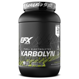 EFX Sports Karbolyn Hydrate | Carbohydrate Powder + Electrolytes | Sugar Free Sports Drink Mix | Fuel & Hydration | Stimulant Free | 66 Servings (Lemon Lime)