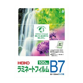 Shimojima HEIKO Laminating Film, 3.7 x 5.3 inches (95 x 135 mm), Photo L (B7), 100 Sheets/62-1034-07