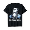 Panda The Struggle Is Real Sollevamento Pesi, Fitness, Palestra, Divertente