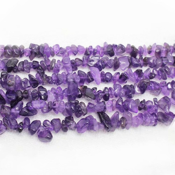 SKYBEADS Amethyst Chips Perlen 3-8mm Natürliche Kristalle und Edelsteine Chips