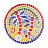 Yuvori 1lb Iridescent Round Ceramic Mosaic Tile DIY for Bathroom,