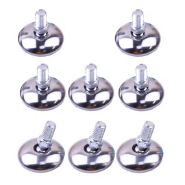 8Pcs Furniture Screw Feet Pads Adjustable Threaded Furniture Levelers Wood Floor Protector for Desk, Tables, Couches, Bed, Sofa (28x20x6mm)