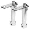 Operitacx 2pcs Zinc Alloy Freezer Door Hinges Replacement Kit for