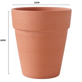 OLEEP Clay Pot - 12 Pack Large Terra Cotta Plant Pot with Drainage Hole, Clay Planters Pot, Terracotta Pot for Indoor Outdoor Plant (4.7 inch)