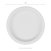 Karat Earth 9" Mineral Filled PP Round Plate, White, 1