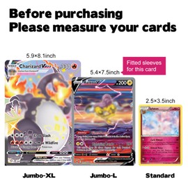 Rainmae 30 Pack 5.4" x 7.5" Jumbo Card Sleeves, Rigid Photocard Protectors for Oversized Trading Cards Sheet Protectors, Paper Sleeves Jumbo Sports Cards Sleeves Hard Plastic Document Holder Protector