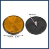 INFINAUTO 8 Pcs Round Screw on Safety Spoke Reflective Rear