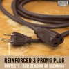 Cablectric - Cable de extensión café para exteriores de 6