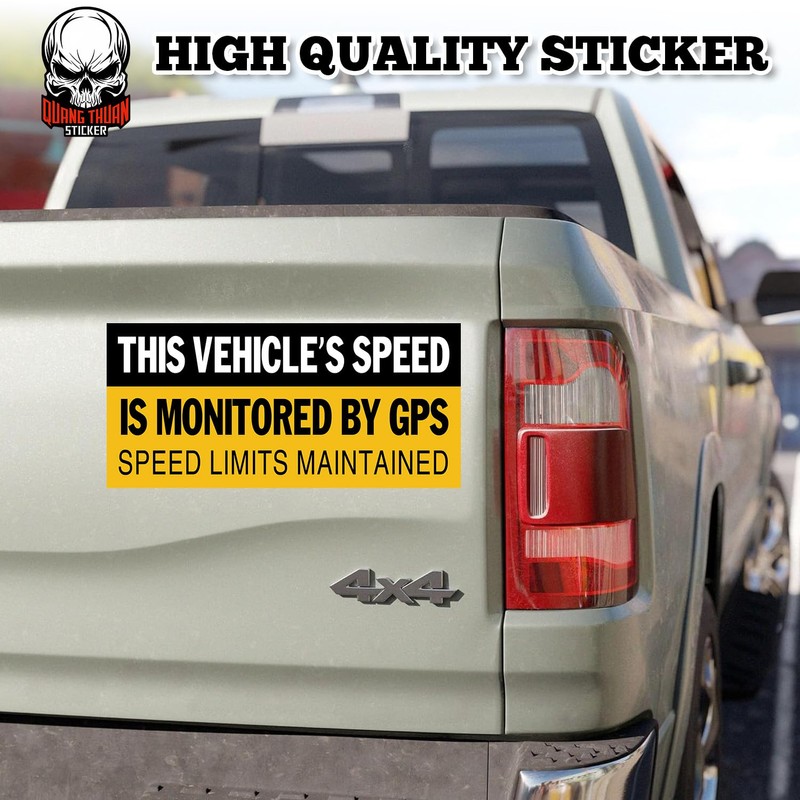 This Vehicle's Speed is Monitored by GPS | Bumper Sticker