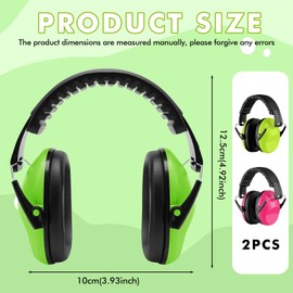 WIYETY Pack of 2 Children's Ear Protections: Noise Protection Headphones Children, Ear Muffs Child with SNR 26 dB Hearing Protection, Baby Headphones Noise Protection, Good Sound Insulation, with