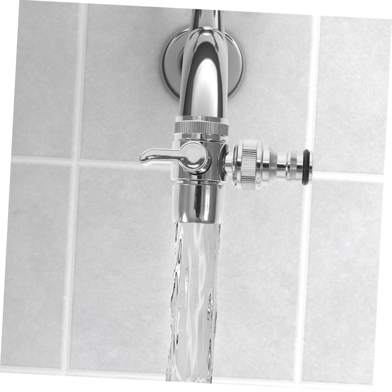 Frcolor Washer Faucet Adapter Copper Diverter Valve Kitchen Sink Connection