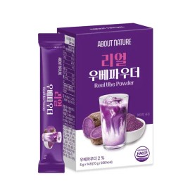 About Nature Real Ube Powder 14 sachets 1 box Ube Stick Ube Powder Anthocyanin / 리얼 우베파우더 14포 1박스 우베스틱 우베분말 안토시아닌
