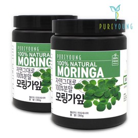 Pure Young Moringa Powder Powder 300g+300g Moringa Collection / 퓨어영 모링가 분말 가루 300g+300g 모링가모음