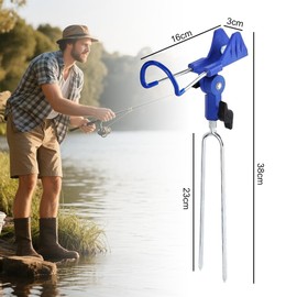 Penbinmall Rutenhalter 2 Stück - Rutenhalter Angel Angelrutenhalter Edelstahl Angelrute Halter,Stabil Rutenablage Halterung zum Angeln, Ruten Halter Rutenauflage