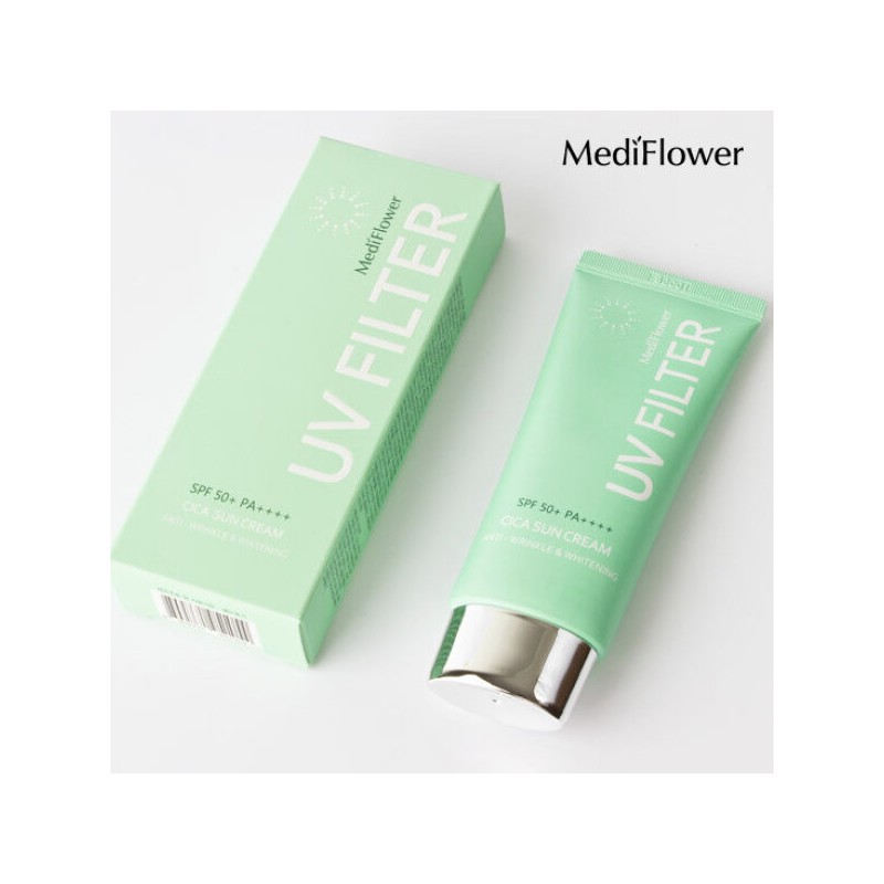 Mediflower 메디플라워 유브이 필터 선크림 50mlx3 골라담기 유기자차 무기자차 혼합자