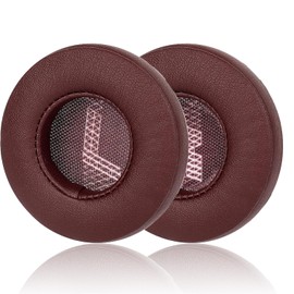 Replacement Ear Pads for JBL E35 E45 E45BT Bluetooth Wireless Headphones, Ear Pads Cushions with High-Density Noise Isolation Foam, Made Soft Protein Rubber Leather - Burgundy