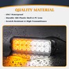 V-SEK Amber White LED Strobe Lights Kit - 8PCS 16-LED