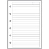 Pocket-Plus Size Notes Pages Planner Insert, Sized and Punched for