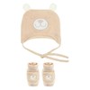 Teddy Hat with Ears and Socks Set, multicoloured