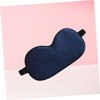 Baluue Large Navy Blue Natural Silk Eye Mask for Sleep