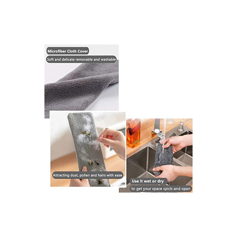 Bendable Microfiber Duster with Extendable Pole for Deep Cleaning