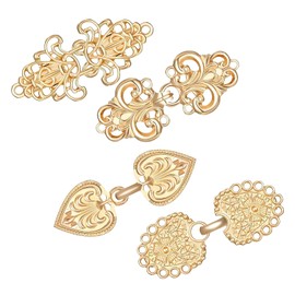 Cardigan Clip, Pack of 4 Vintage Cardigan Clips, Dresses Clip, Clips for Clothing, Chain Creative Scarf Clips, Women's Jumper Clips, Metal