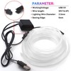 5M EL Wire Car LED Interior Strip Light USB Neon,