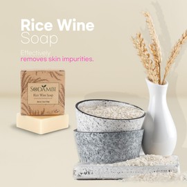 sodambi Rice Wine Soap – Luxurious Rice Wine Soap for Face and Body – All-Natural Rice Wine Soap – Traditional Makgeolli Rice Soap Bar with Smooth Skin Effect – Handmade Soap – 3.5oz