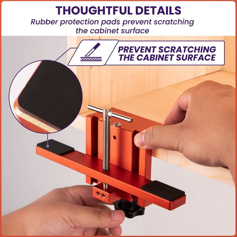Cabinet Door Jig Aluminum Alloy Clear Scale Cabinet Door Mounting