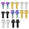 2 Pcs Bicycle Water Bottle Cage Bolts M5x12mm Titanium Alloy