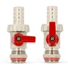 Drain Valve with Cap 1/2 Red Handle Ball Shut-Off Valve