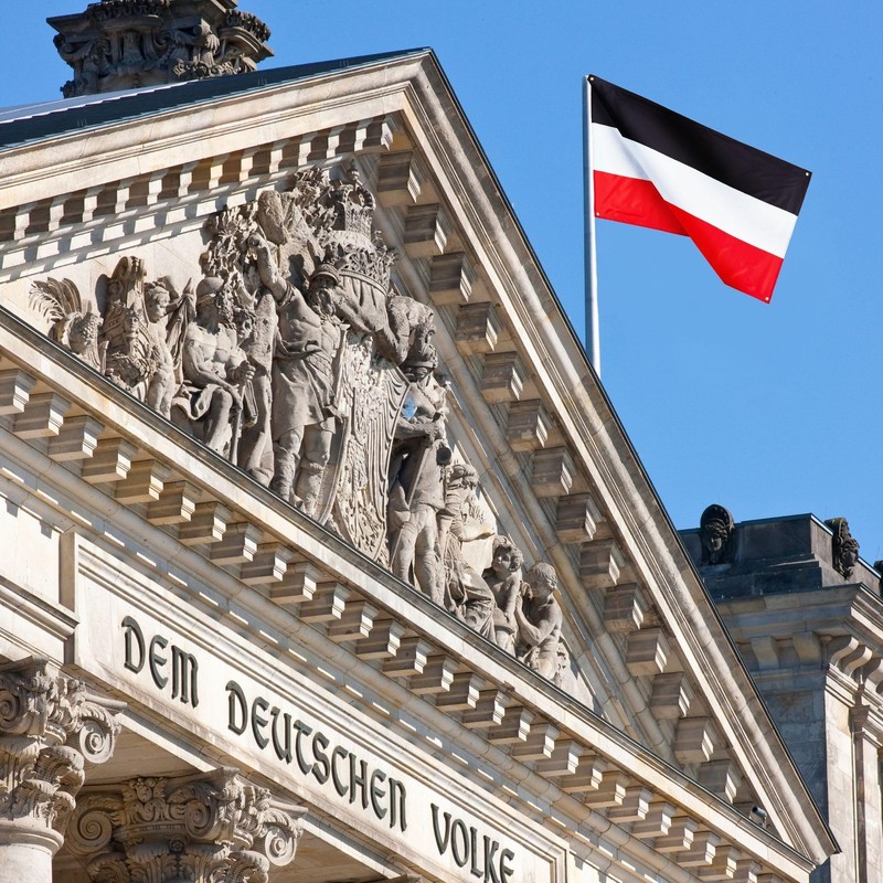 Runesol German Empire Flag, 91x152cm, 3ft x 5ft, 4 Grommets,