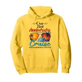 Our 23rd Anniversary Cruise Vacation Husband Wife Couple Pullover Hoodie